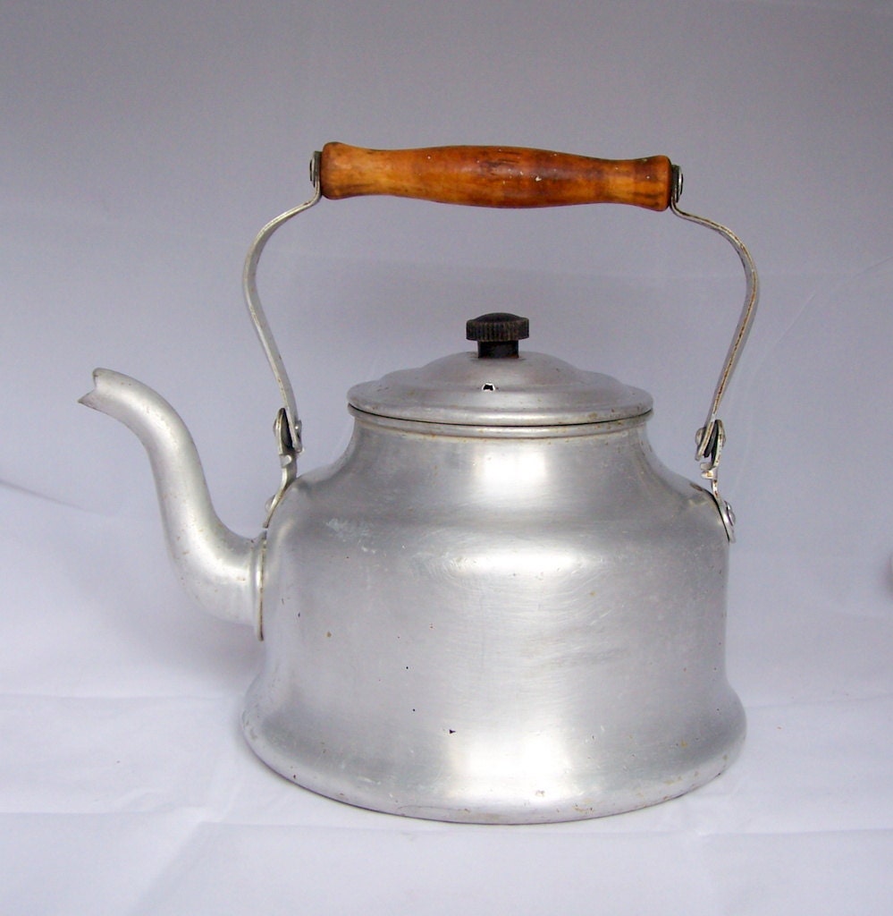 Vintage Aluminum Tea Kettle 6