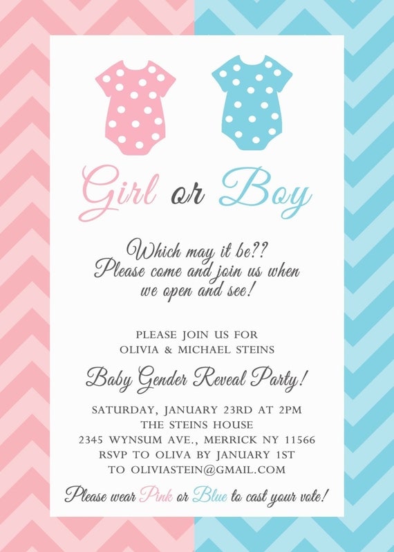 Etsy Gender Reveal Invitations 10