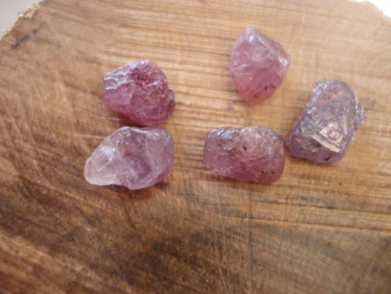 Sapphires 5 Purple Pink Sapphires Rough Raw Uncut Gems