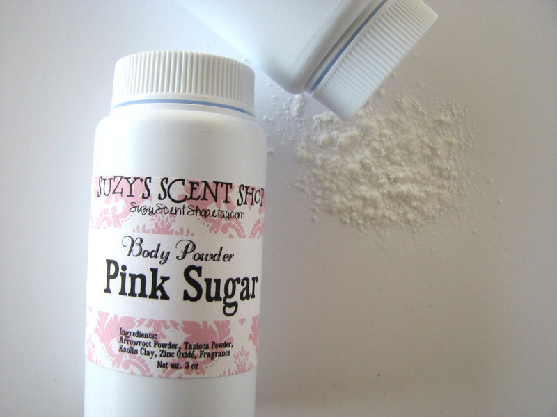 Silky Dusting Body Powder Pink Sugar Talc Free Bath and