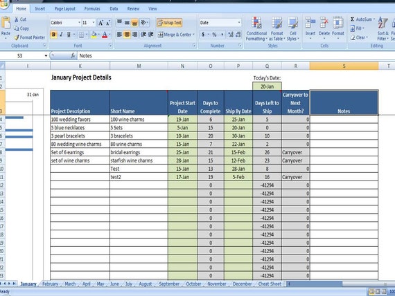 Timeline Template Monthly Project Planner for Custom Work