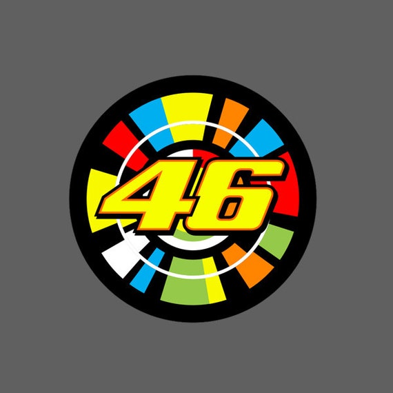 Valentino Rossi Vinyl Sticker high resolution by StickerScience