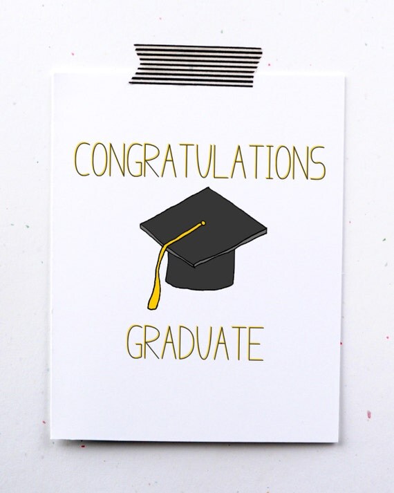 Items similar to 50% off Graduation card. Congratulations graduate ...