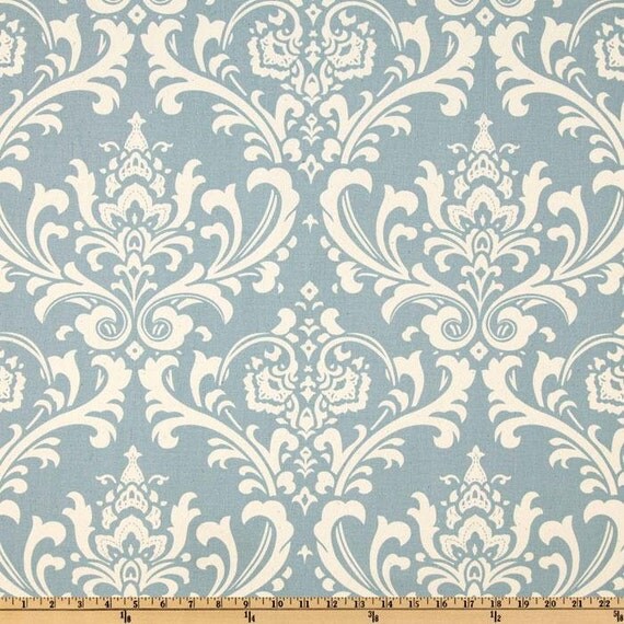 Blue Damask fabric by the YARD Premier Prints Ozborne village