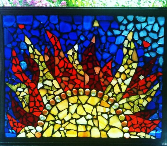 pre cut glass mosaic shapes