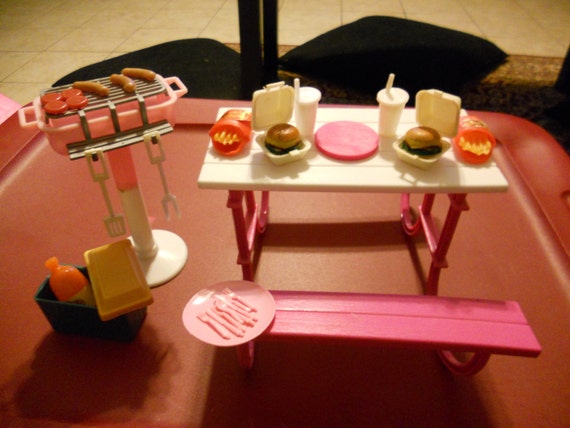 barbie grill playset