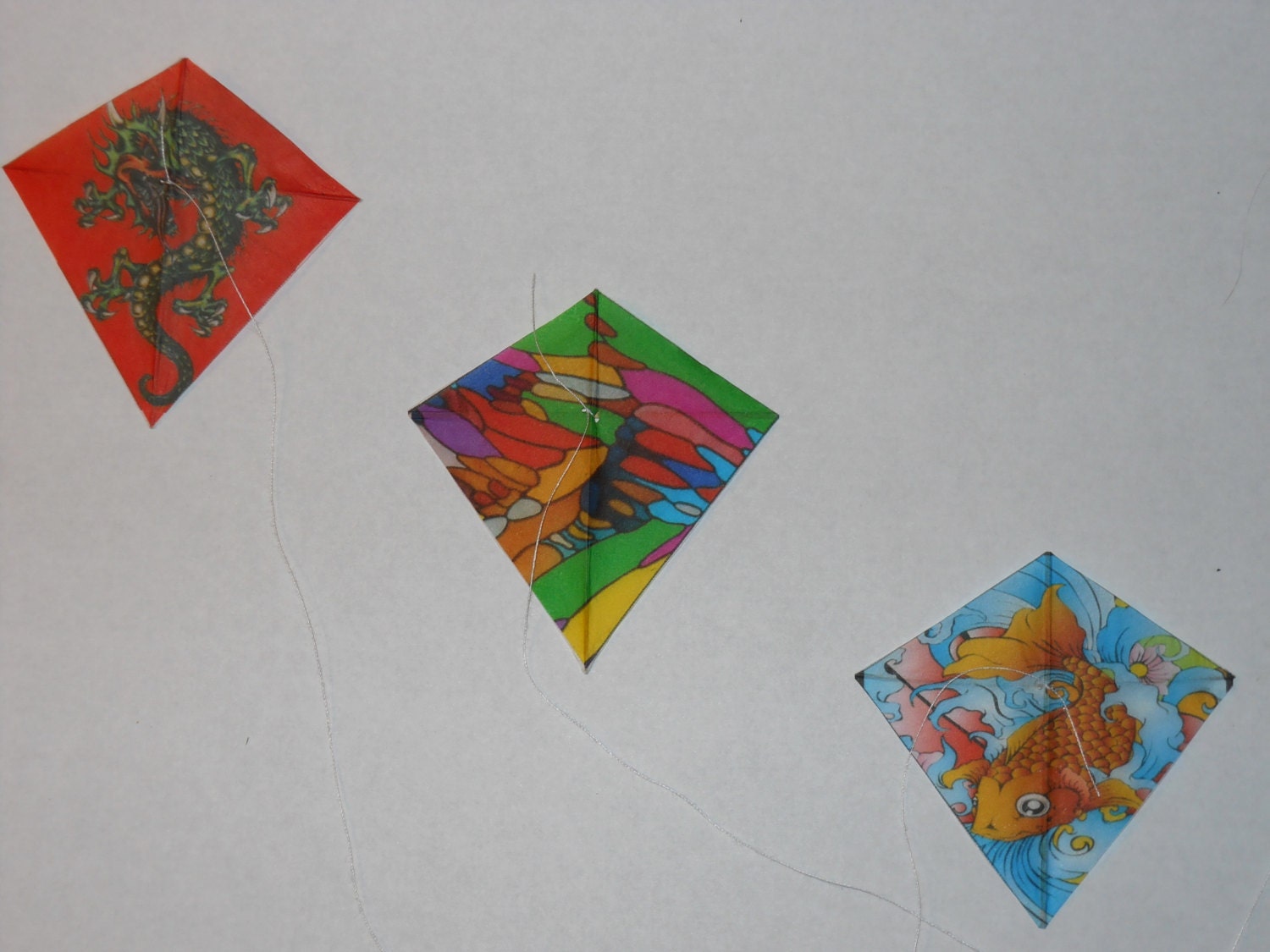 These are 3 paper and bamboo Eddy kites. Just like my