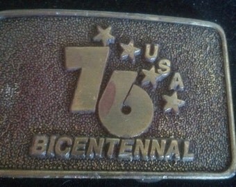 Vintage 1976 US Bicentennial Belt Buckle.