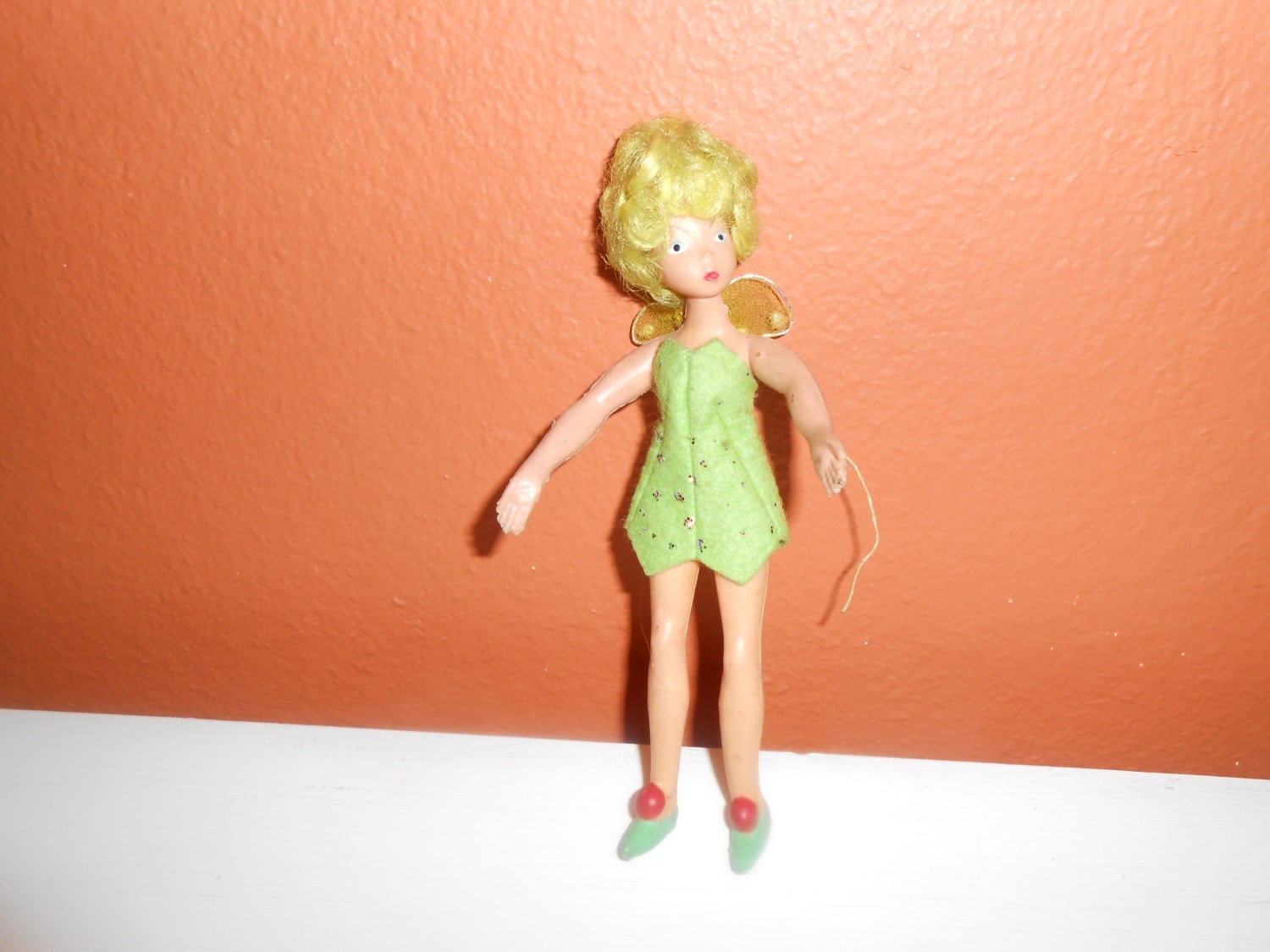 vintage tinkerbell bendable doll by playingitforward on Etsy
