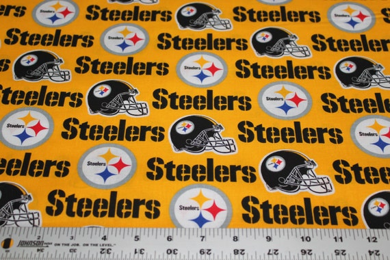 PITTSBURGH STEELERS NFL Cotton Fabric By The Yard by GatorFabrics