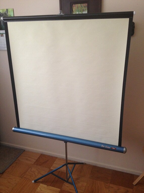 Items similar to Vintage Blue DaLite Flyer 40x40 Portible Projection