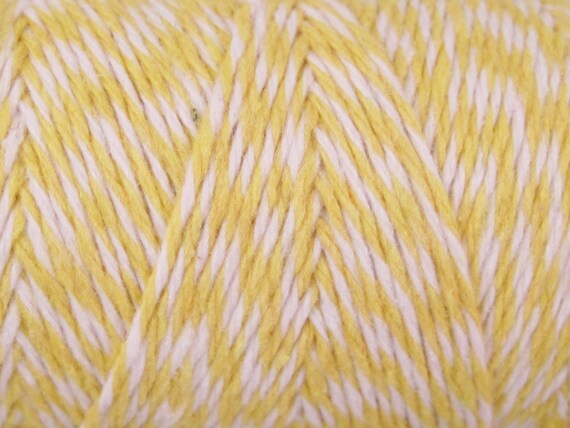 Yellow Bakers Twine - 100 yard twine spool - 4 ply bakers twine - 100% cotton Mason jar twine - Yellow cotton twine - Rustic Bakers twine Il_570xn
