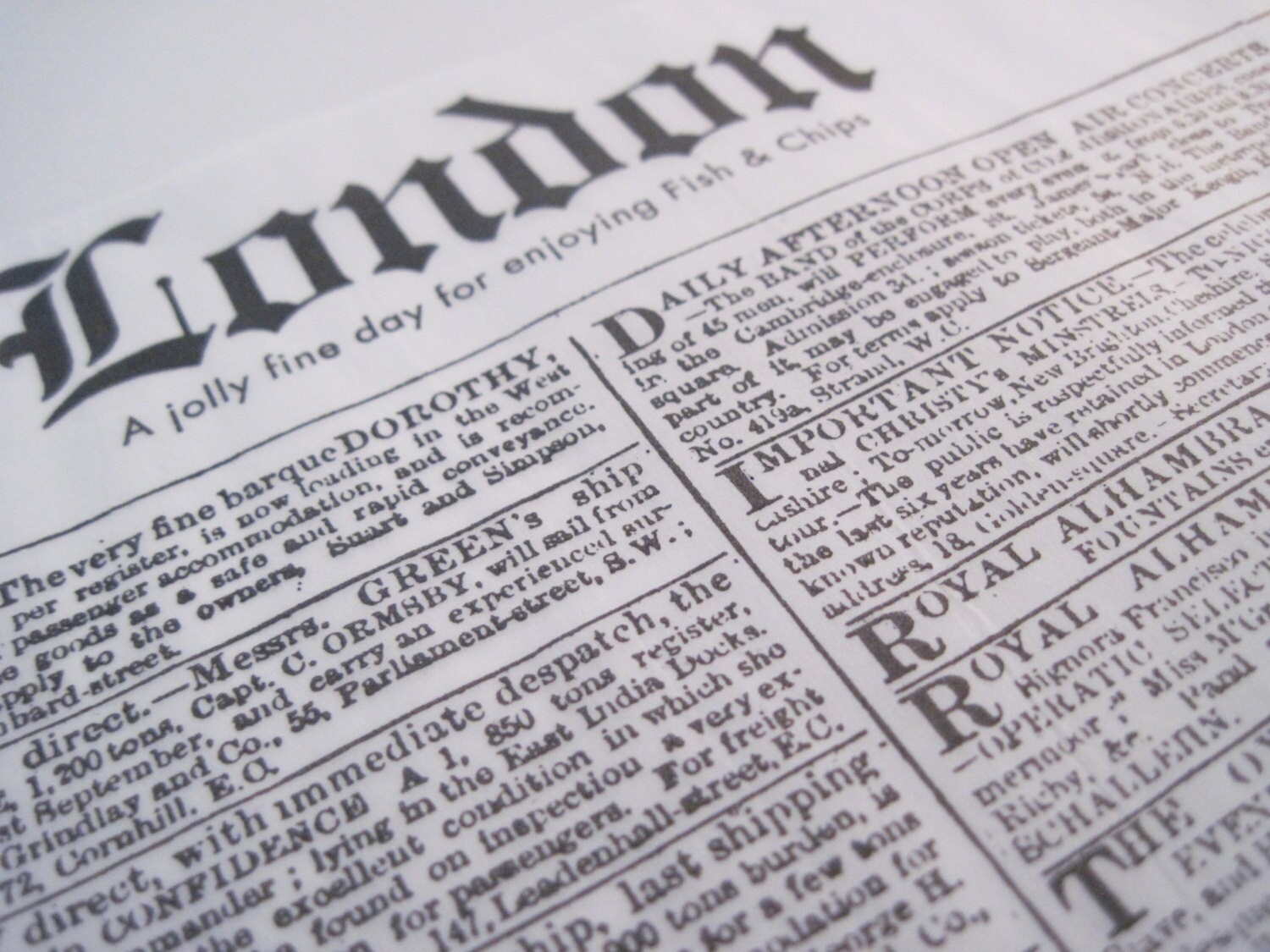 Wax Paper25 Sheets of Black and White Newsprint Wax