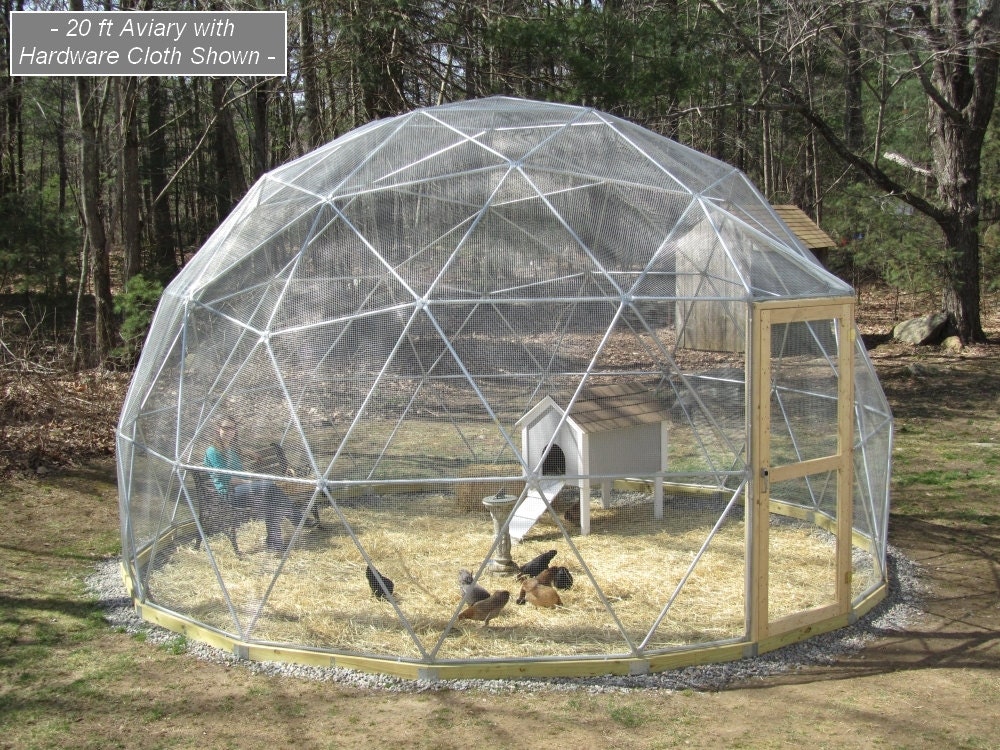 SALE 16 ft Geodesic Dome Outdoor Aviary Flight Cage Animal