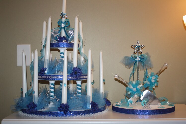 Quinceanera candles Sweet 15 Sweet 16 Candelabra by Maylin201
