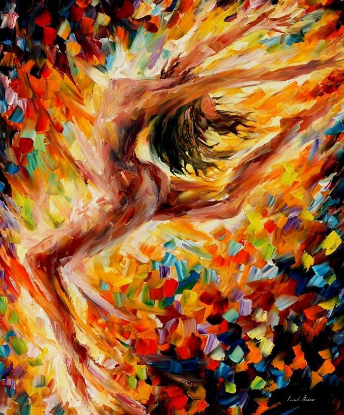 Erotic Fine Art Naked Oil Painting On Canvas By Leonid Afremov