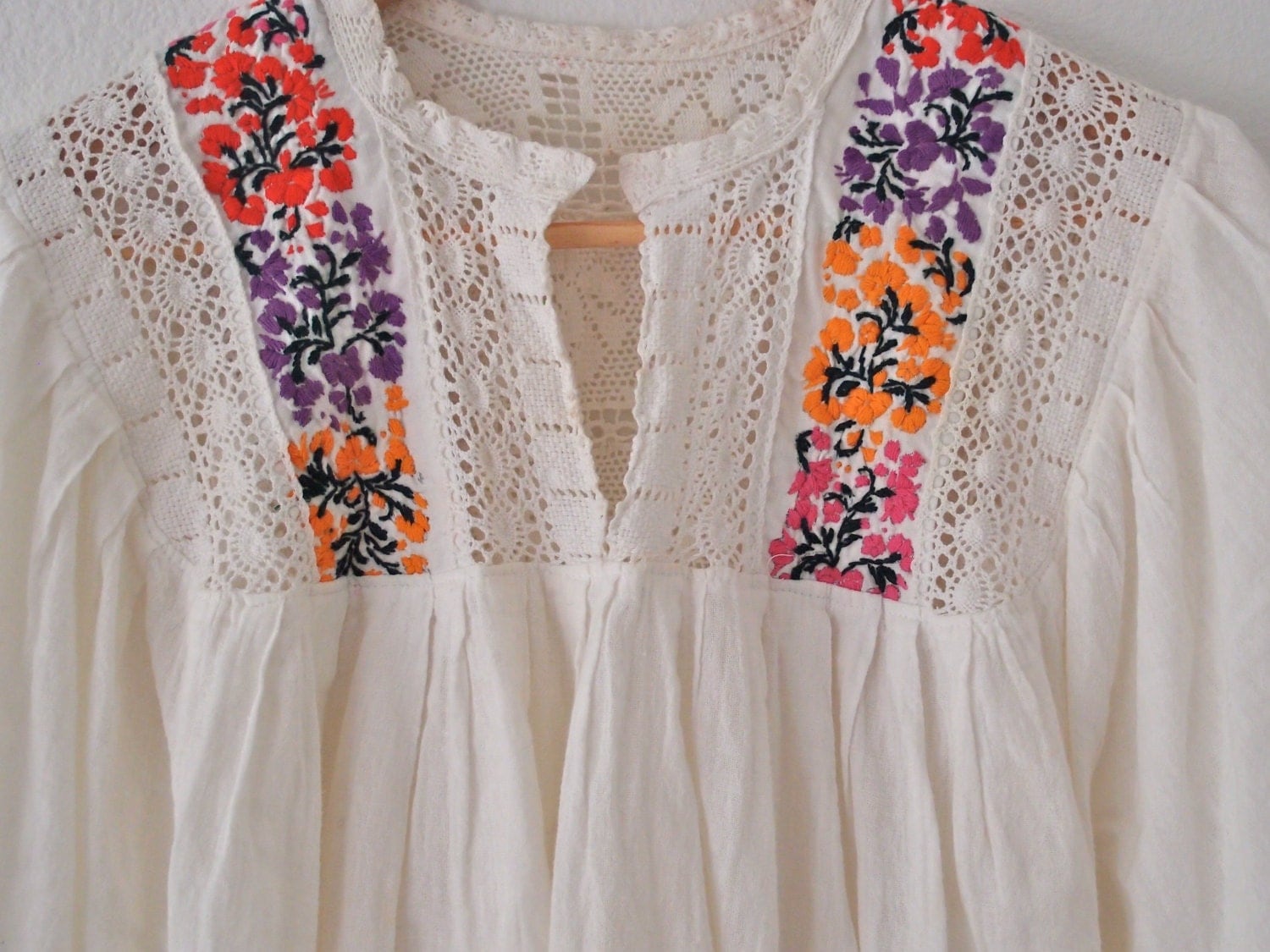 mexican embroidery blouse