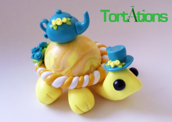 Tea Set Turtle Figurine