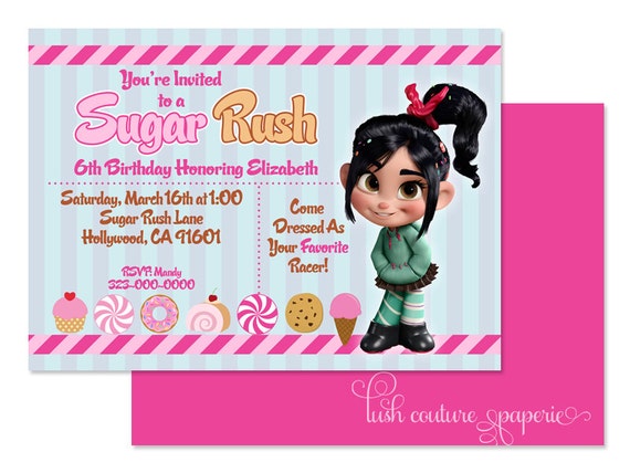 Sugar Rush 5X7 Printable Print Yourself by LushCouturePaperie