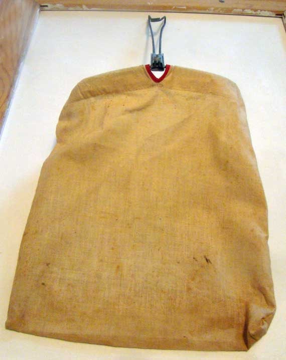 Vintage clothespin bag hanging clothespin bag folding