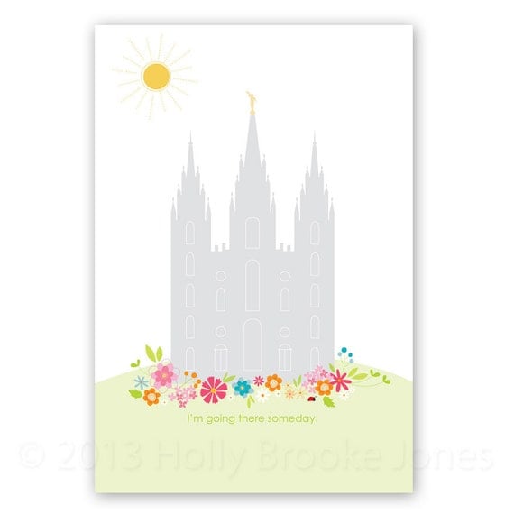 LARGE LDS Temple Printable file 12 x 18 inch Printable