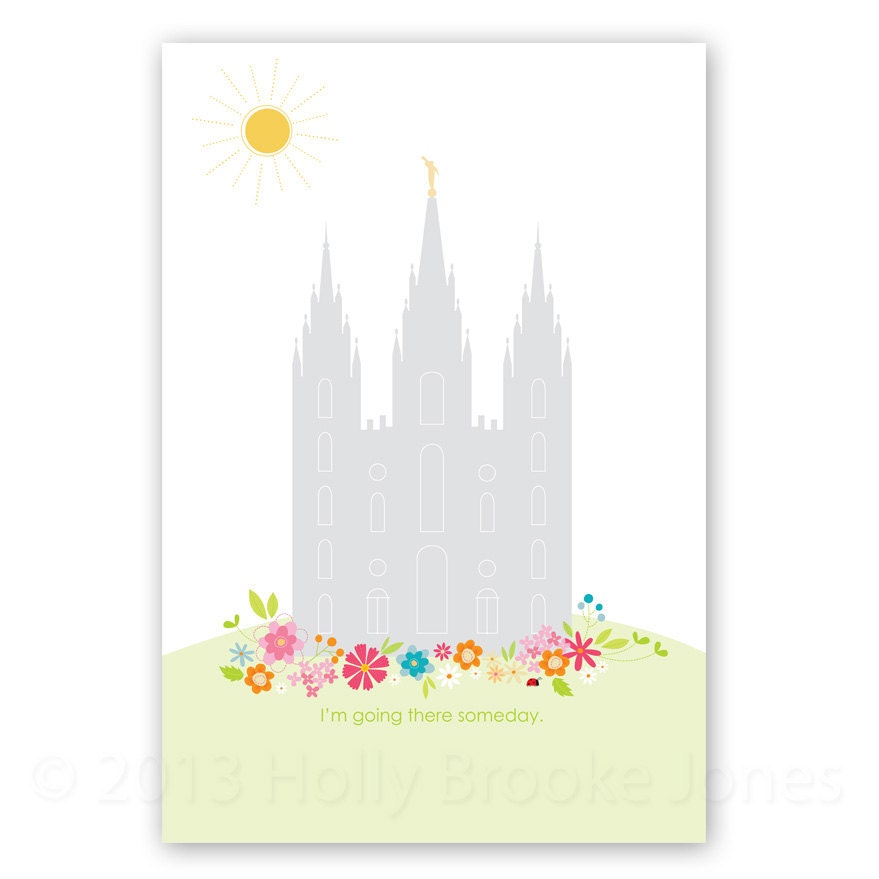 LARGE LDS Temple Printable file 12 x 18 inch Printable