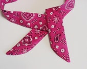 pink neck bandana