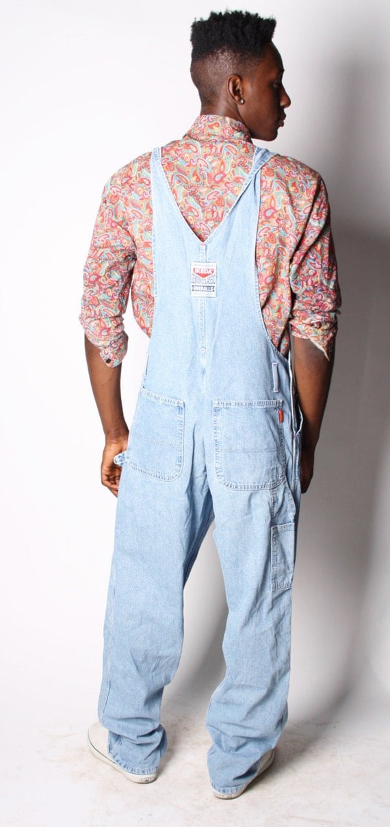Men's 90s Ikeda Overalls Denim Vintage Jean Overalls Hip