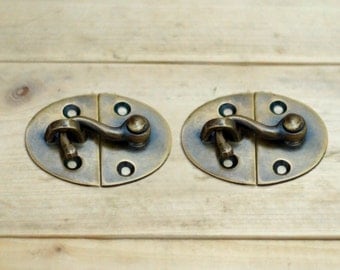 Door Flip Latch lot of 2 pcs vintage retro flip latch lock safe box door lock Door Flip Latch lot of 2 pcs vintage retro flip latch lock safe box door lock
