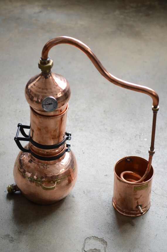 Copper Alembic Distillers with Rotating Column 3 Liter