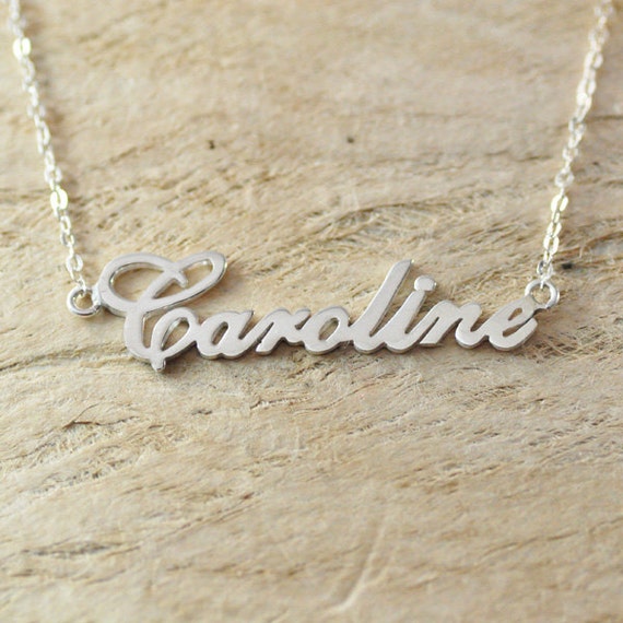 925 sterling silver name necklace Personalized Necklace