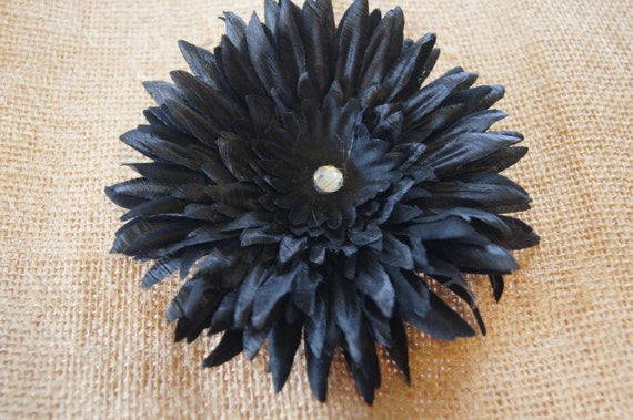 Items similar to Large Black Daisy Flower on Etsy