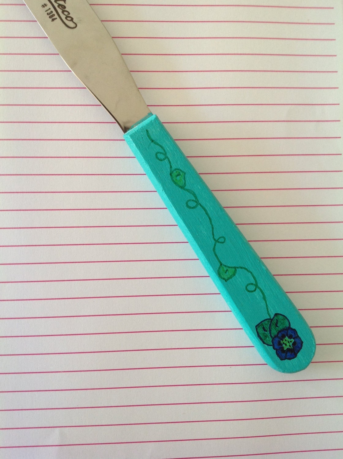 Hand Painted Pharmacy Counting Spatula