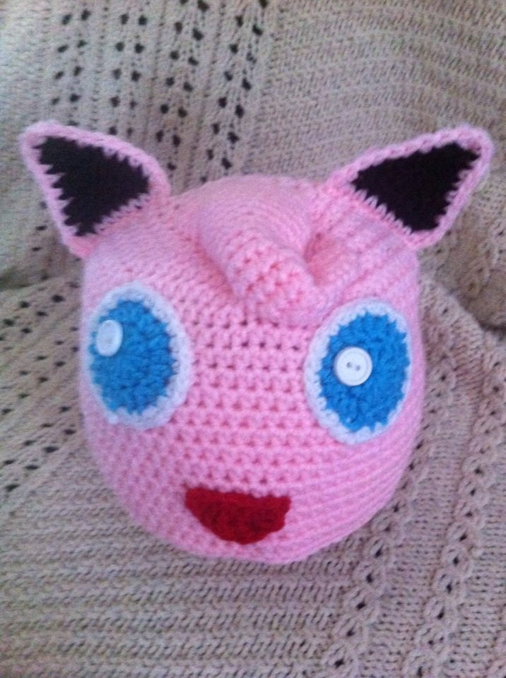 Jigglypuff Beanie Earflap Hat by Heatherkts on Etsy