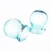 Pair of glass jars cupping for massage