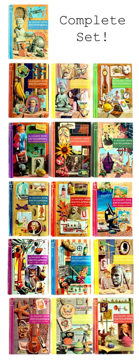 Golden Book Encyclopedia Set // Complete Set by RankandFileVintage