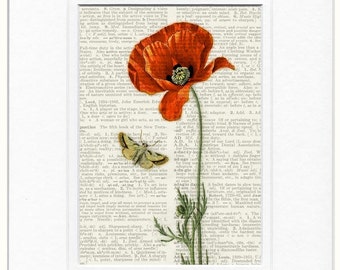 poppy II dictionary page print