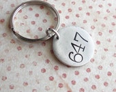 Room Number Key Chain .. Hand Stamped customized antiqued metal charm .. Round tag, Copper, Silver, Gold .. 007 Super Sexy Secret Agent Man Room Number Key Chain .. Hand Stamped customized antiqued metal charm .. Round tag, Copper, Silver, Gold .. 007 Super Sexy Secret Agent Man