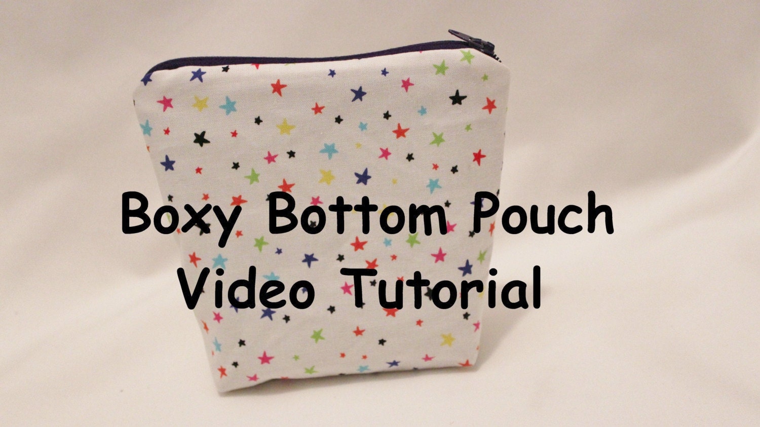 Boxy Bottom Zipper Pouch Tutorial