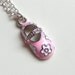 Pink Baby Shoe Necklace - Mother's Day Jewelry