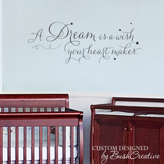 Wall Decal Vinyl Decal Little Girl Wall Sticker A Dream