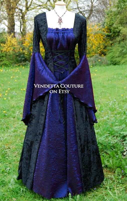 Medieval Dress  Wedding  gown  Handfasting Available in sizes XS