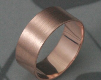 gold wedding rings flat 8mm