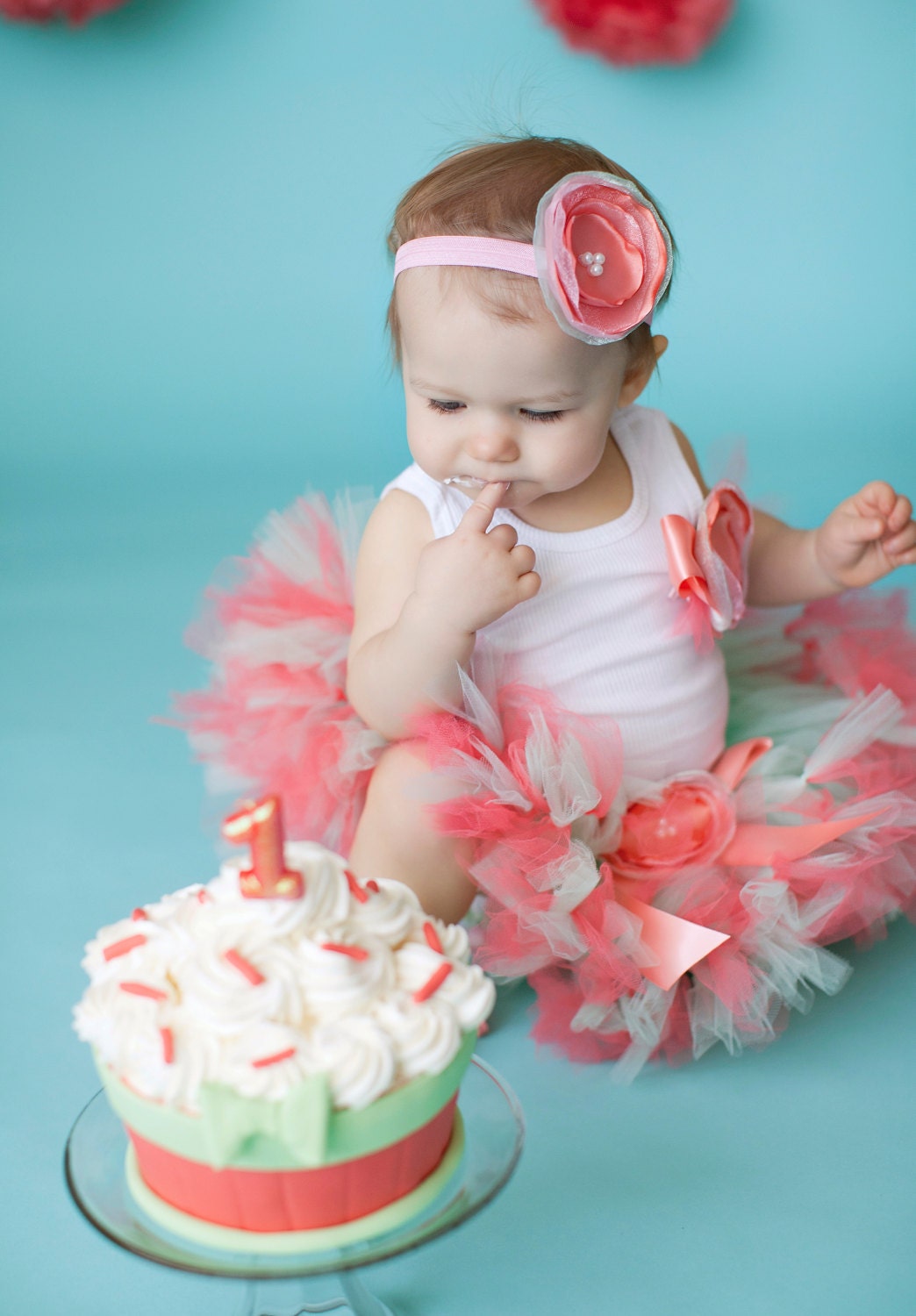 Baby Girls Birthday Tutu Dress Outfit Cake Smash Photoshoot