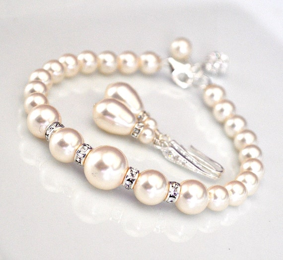 Pearl Bridal Jewelry SET Bridal Wedding Jewellery Bracelet