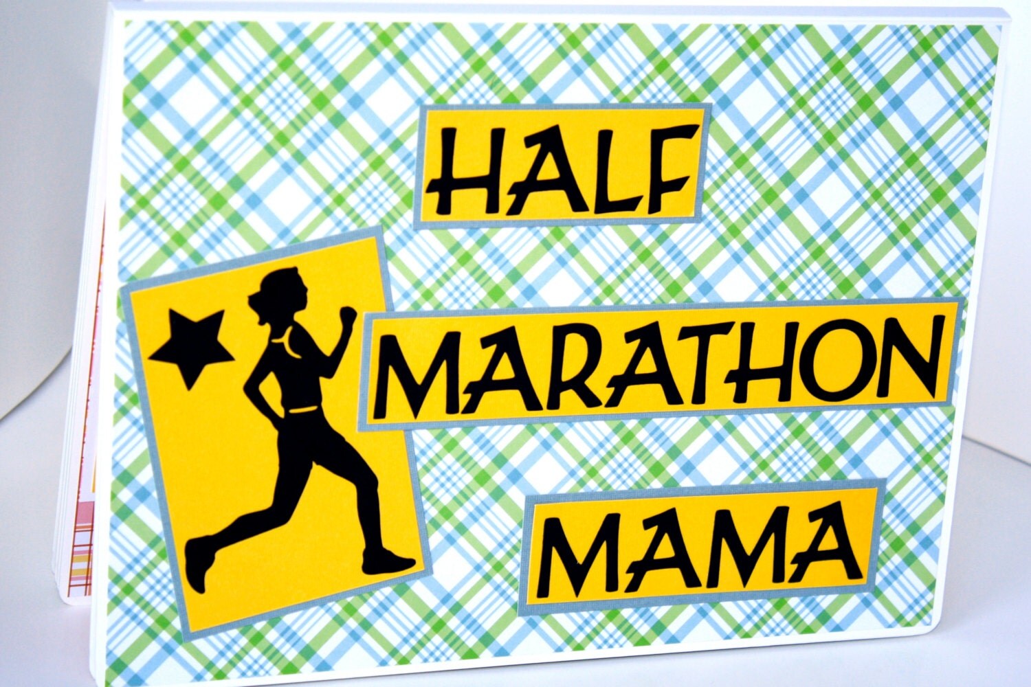 Runner's Race Bib Book HALF MARATHON MAMA