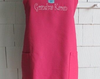 Personalized Cupcake Apron - Monogrammed Apron - Cupcake apron for Woman