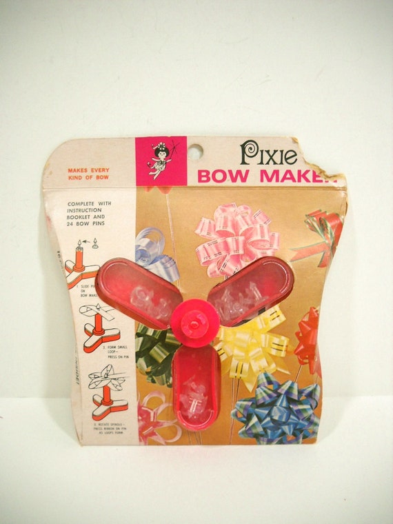 Pixie Bow Maker Vintage Tool For Making Bows T Wrap 5231