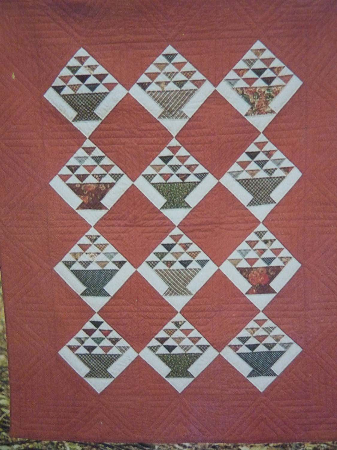 Scrap Basket Quilt Pattern UnCut by BonniesVintageAttic on Etsy