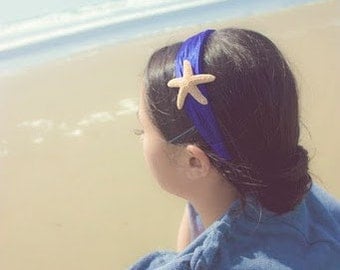 50% OFF SALE Starfish Headband Mermaid Costume Headpiece Hairpiece Bridal Hair Head Piece Ocean Blue Nautical Beach Wedding Accessories Gift